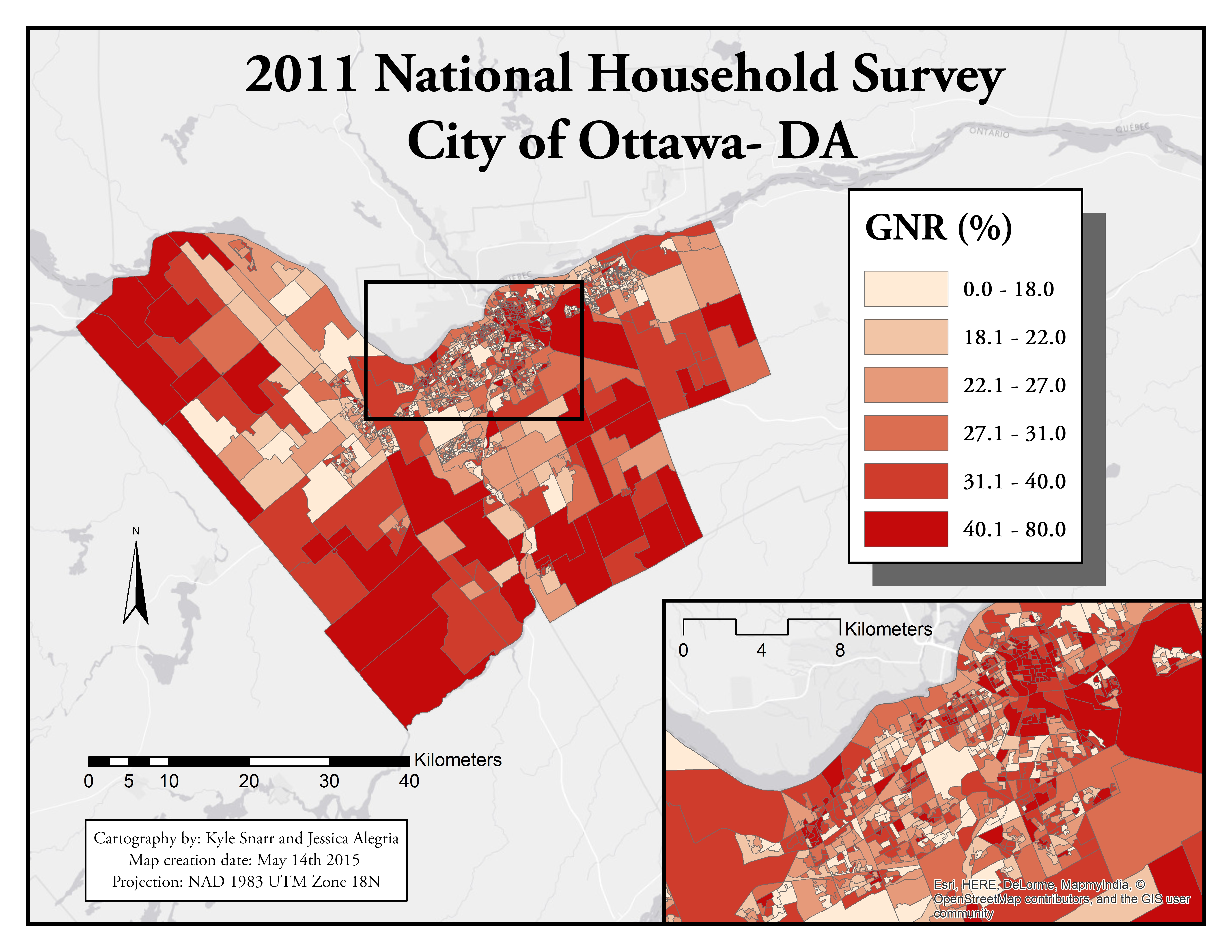 Ottawa NHS Dissemination Areas | Geothink