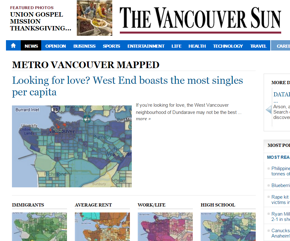 Vancouver Sun screenshot